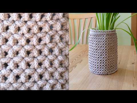 Macrame ABC pattern sample 17