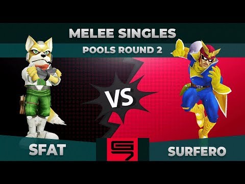 SFAT vs Surfero - Melee Singles: Pools R2 Winners Quarterfinal - Genesis 7 | Fox vs Captain Falcon
