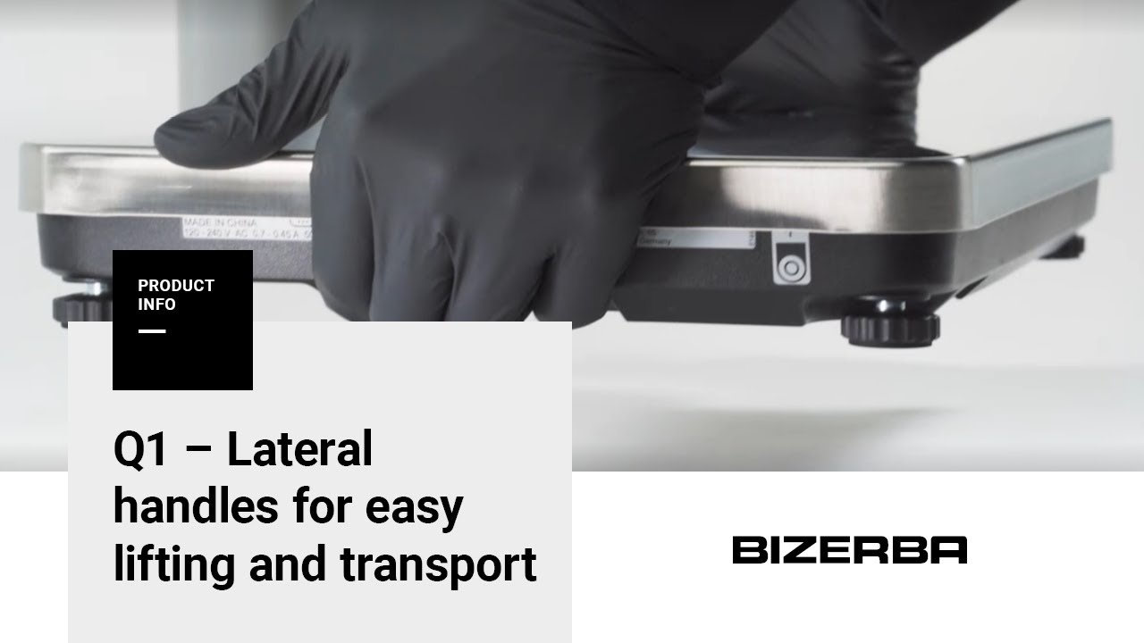 Bizerba How-To – Convenient to carry with recessed handles