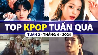 Top Kpop Nhiều Lượt Xem Nhất Tuần Qua | Tuần 2 - Tháng 4 (2024)