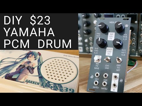 [ $23 ] DIY eurorack modular synth YAMAHA PCM DRUM with NSX-39 | Acoustic drum sound source