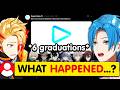 Altare & Axel react to the sudden Mass Graduation of Holostars: