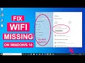 Fix WiFi Not Showing In Settings On Windows 10 Fix Missing WiFi 2025