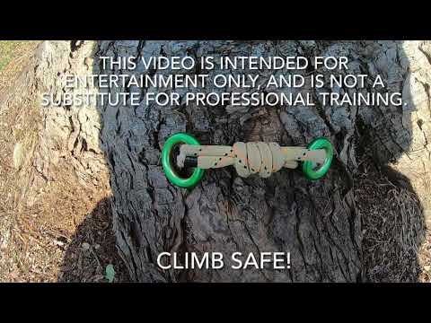 Canopy anchor for SRT / SRS tree climbing technique. Soft 8 canopy anchor.