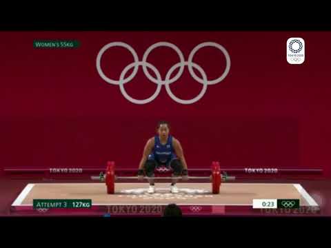 HIDILYN DIAZ winning moment TOKYO 2020 Olympics GOLD ????(women’s 55kg weightlifting)