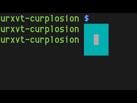 urxvt-curplosion, cursor locator extension for urxvt