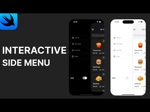 SwiftUI Tutorial : Interactive  Side Menu  & More