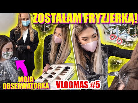 ZATRUDNIŁAM SIĘ JAKO FRYZJERKA W SALONIE SYLWII GACZOREK! VLOGMAS #5