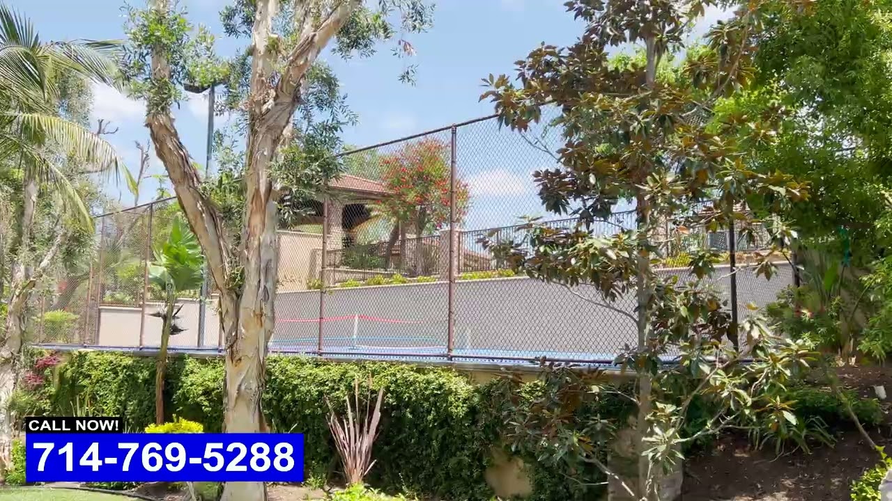 Residential Tennis Court Fence Installation Services Orange County