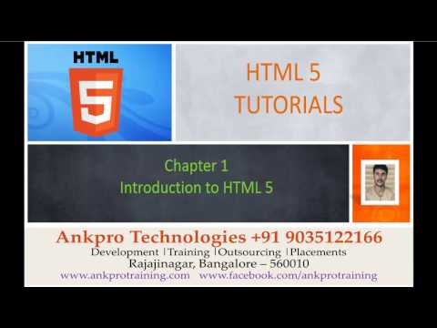 HTML 5 Chapter 1 Introduction to HTML 5