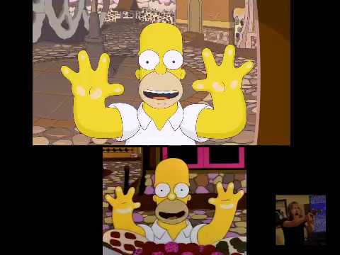 The simpsons game vs The simpsons Land of chocolate
