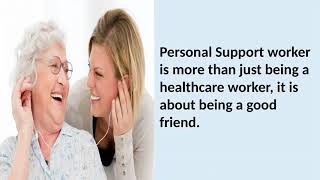 Personal Support Worker in Program
