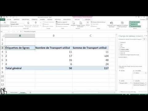 comment modifier tableau croisé dynamique excel 2010