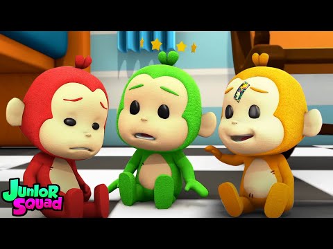 Beş Küçük Maymun 1'den 5'e Kadar Sayılar çocuklar Için Eğitici Video