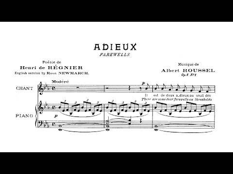 Albert Roussel - 4 Poèmes, Op.8 [Score Video]