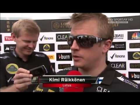 Bahrain, interview to Kimi after FP2 - 19/04/2013