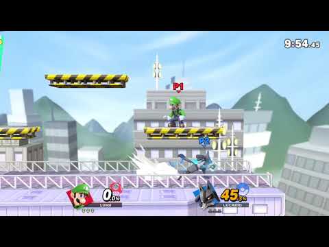 Drew(Luigi) vs Lucario [Super Smash Bros Ultimate]