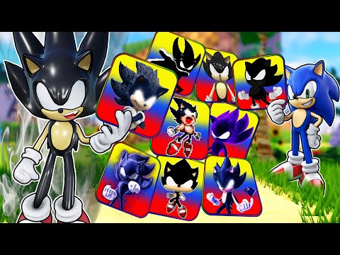 Unlocking EVERY Dark Sonic Skin In Roblox With Dark Sonic!