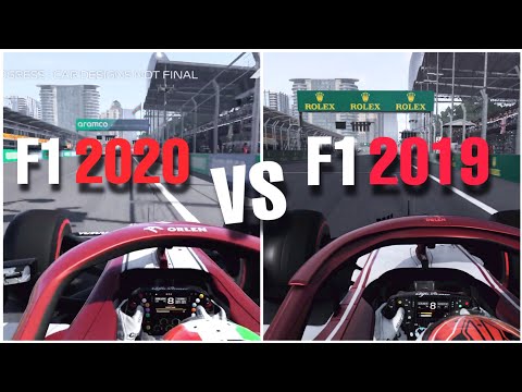 F1 2020 GAME VS F1 2019 @  Baku!   |    Direct comparison!