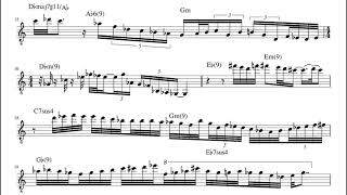 White Line / Allan Holdsworth [Solo Transcription]