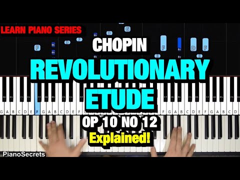 HOW TO PLAY - Chopin - Revolutionary Etude (Op. 10 No. 12) Piano Tutorial Lesson
