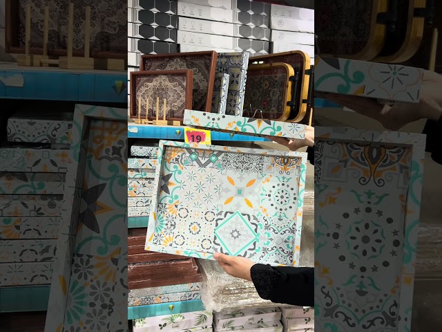 تباسي خشب مستطيل نقش تراثي 2ح