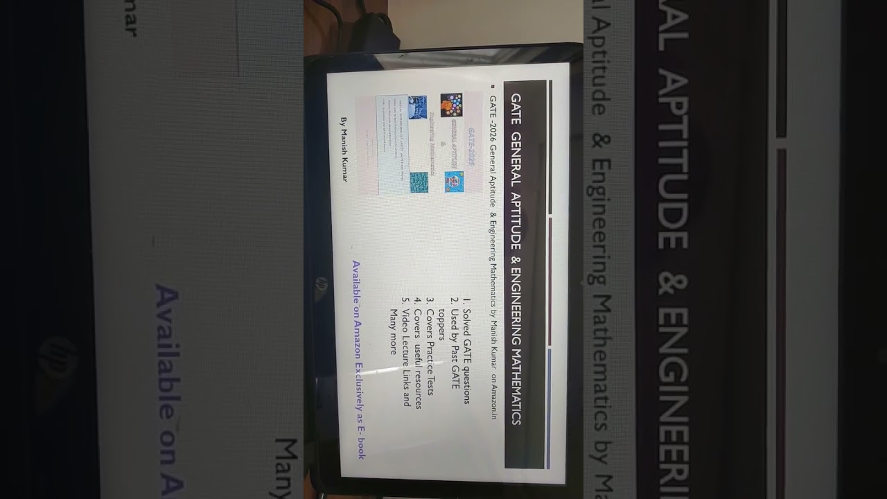 Excellent book on GATE general aptitude and engineering mathematics #gate2026 #gateexam