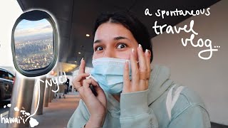 I spontaneously booked a flight to NYC alone.. *travel vlog*