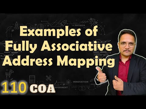 Example of Fully Associative Address Mapping in Cache Memory