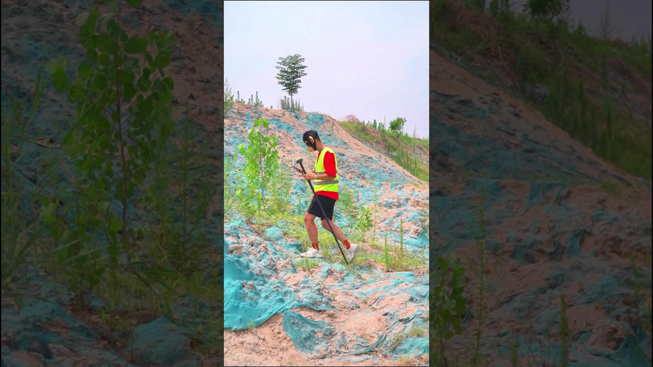 Three-Step Earthwork Measurement #surveying #shorts