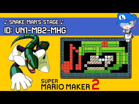 ♪ Snake Man Stage ♪ - Super Mario Maker 2 SUPER EXPERT MUSIC Level Showcase