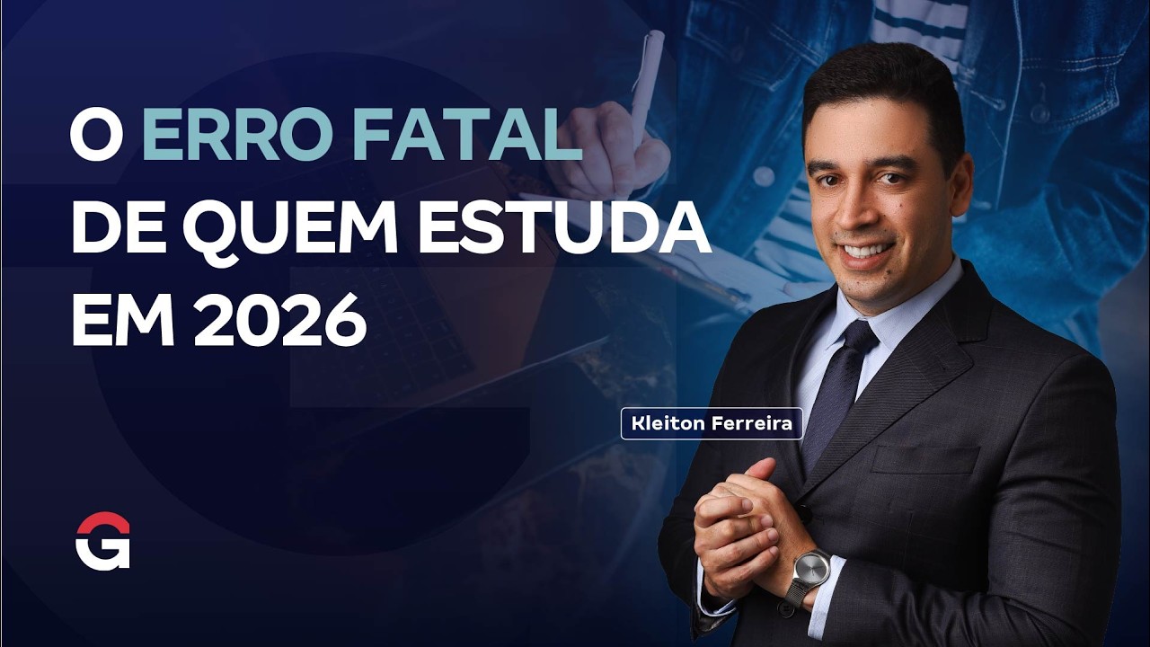 O maior erro de quem estuda para concursos em 2026