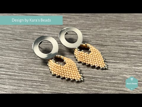 Russian Leaf Earrings Tutorial | Peyote Miyuki Delica Beading How To Arts & Crafts