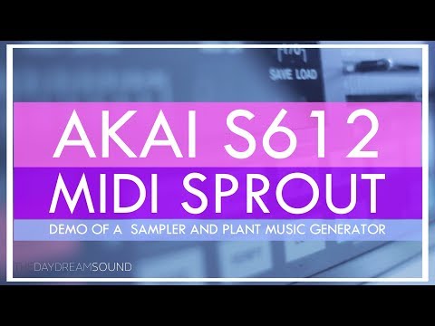 AKAI S612 Sampler with Midi Sprout Demo