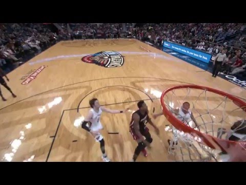Hassan Whiteside CRAZY Alley Oop Dunk vs Pelicans | March 22, 2016 | NBA 2016