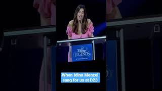 Disney Legend Idina Menzel sings “When You Wish Upon a Star”