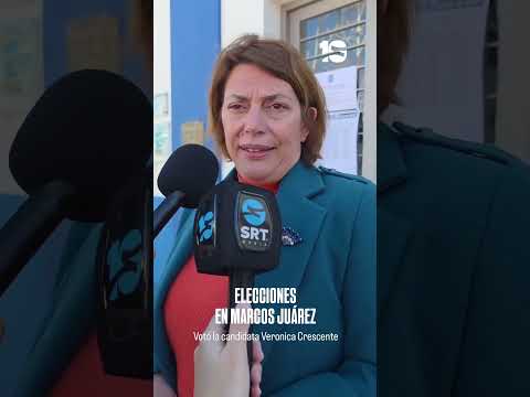 Verónica Crescente votó en Marcos Juárez y mantiene expectativas de ser la próxima intendenta