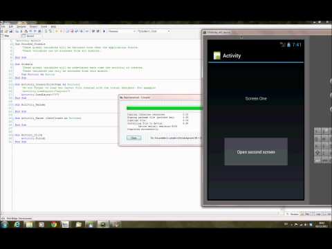 Android Programming With Basic4android Two Activities Tutorial