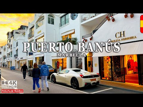 Puerto Banús, Spain | 4K Walking Tour of Marbella’s Millionaire Paradise