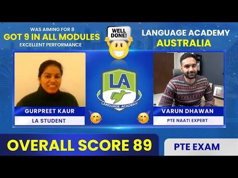 Gurpreet Kaur got 9 Each in PTE | 90 in 2 Modules | Know her Strategies Language Academy PTE NAATI