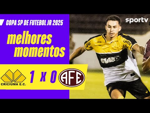 Gols e lances de Criciúma x Ferroviária-SP