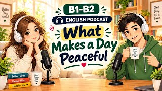 How To Talk About Your peaceful Day | Easy English podcast | B1-B2 Listening practice
