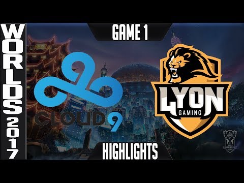 Cloud 9 vs Lyon Gaming Highlights Game 1 - S7 Worlds 2017 Play in Grand Final 1 of 4 - C9 vs LYN G1