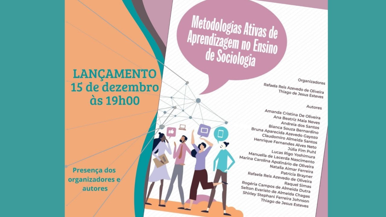 Lançamento - Metodologias ativas de aprendizagem no ensino de Sociologia