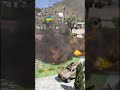 Ukrainian War Vehicles at President House Destroyed by Russian Jets #shorts #war