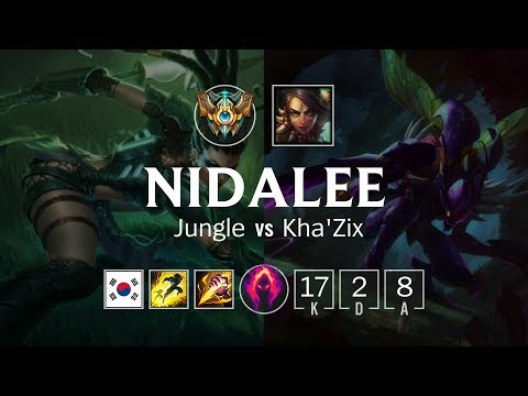 Nidalee Jungle vs Kha'Zix - KR Challenger Patch 8.24