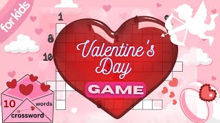 ❤Can you guess all the Valentine's day words | Valentine's Day Crossword Puzzle 2023.❤