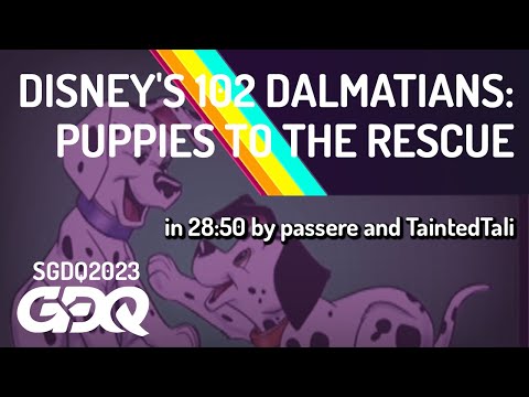 Disney's 102 Dalmatians: Puppies to the Rescue by passere and TaintedTali in 28:50 - SGDQ 2023