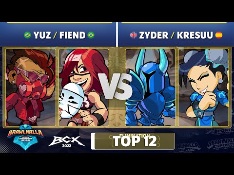 yuz & Fiend vs. zyder & Kresuu - Elimination Top 12 - Brawlhalla World Championship 2022