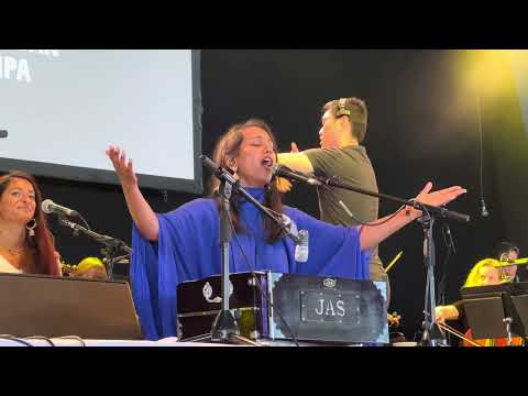 Abi Sampa and Orchestral Qawwali at the WOMAD Festival (2023). Charlton Park, United Kingdom